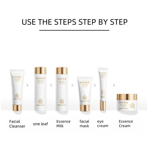 Coffret Soin à la Truffe Blanche Six Pièces, Riche en Extrait de Centella Asiatica, Niacinamide et Autres Ingrédients Bénéfiques pour la Peau, Enrichi en Divers Ingrédients Embellissants et Hydratants pour Réhydrater l