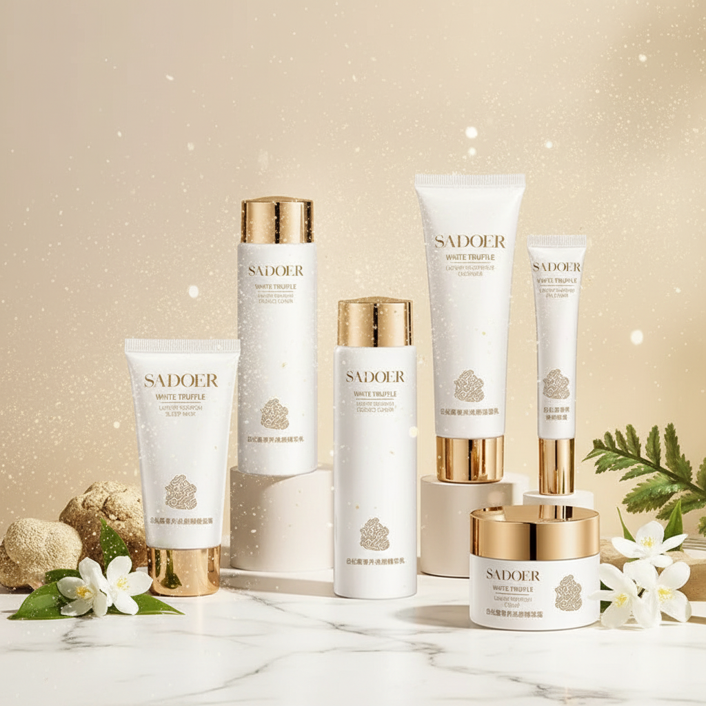 Découvrez notre set de crèmes inspiré des rituels de skincare coréenne et enrichi à la truffe, un ingrédient d'exception reconnu pour ses propriétés nourrissantes et revitalisantes. Ce rituel aide à hydrater intensément la peau, à améliorer sa souplesse et à révéler un teint naturellement lumineux.

Grâce à leurs textures riches et confortables, ces crèmes pénètrent rapidement sans laisser de fini gras. Elles apportent une hydratation durabl
